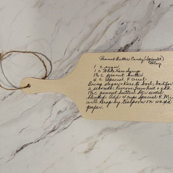 Personalized Handwritten Recipe Decorative Cutting Board Recipe Card - Picture 4 of 7